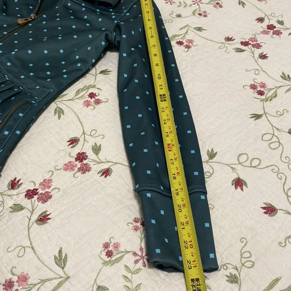 Burton Dryride Snow board Full Zip Jacket small Green Blue MCM